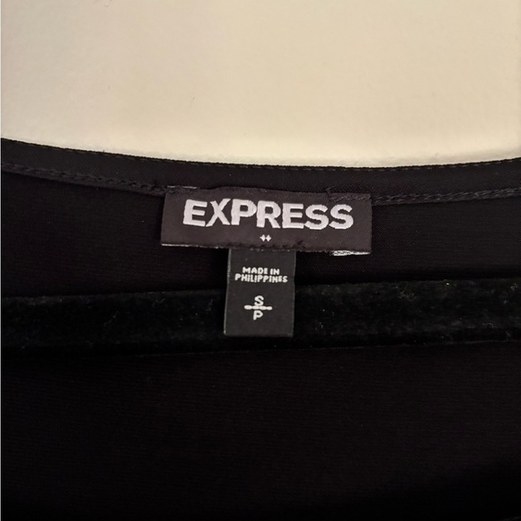 Express Women's Black Blouse with Strap Details - Picture 3 of 4